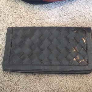 Quilted clutch bag